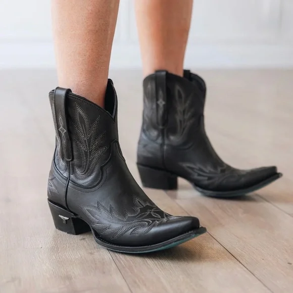 Lane Boots - Lexington Bootie Jet Black Size 9 - Picture 2 of 12